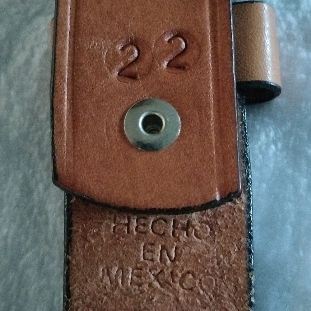 Leather belt